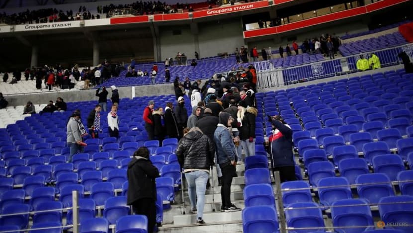 Lyon boss suggests injured player be replaced amid crowd violence Lyon boss suggests injured player be replaced amid crowd violence