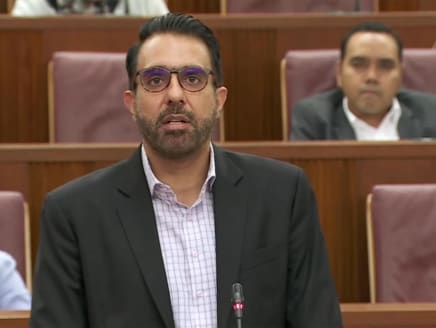 Workers' Party chief Pritam Singh, who is Leader of the Opposition, speaking in Parliament on Nov 28, 2022.