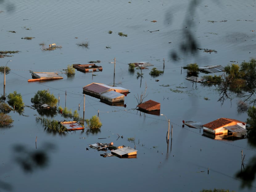 Photo of the day: A flooded area is seen after the Paraguay river overflowed in the outskirts of Asuncion, Paraguay on Tuesday, April 16, 2019.