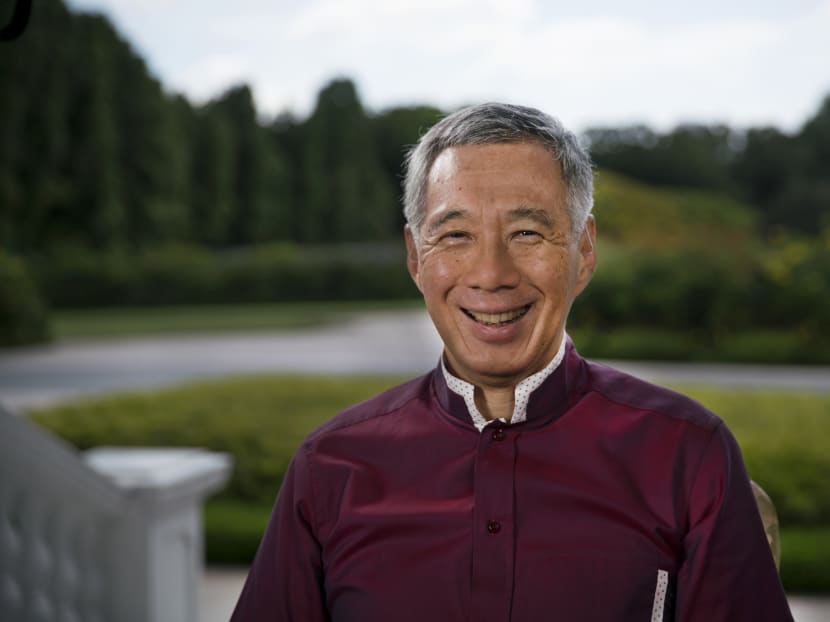 PM Lee Hsien Loong delivering his New Year's Message. Photo: MCI