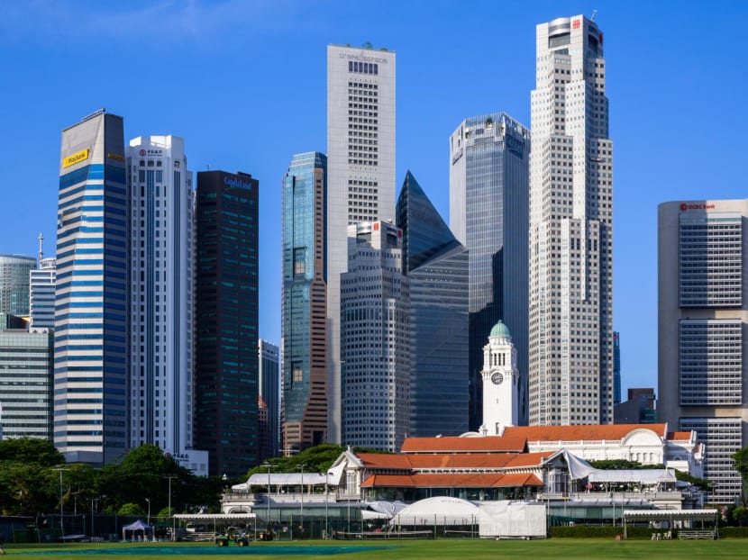 A view of Singapore's Central Business District on 21 July, 2022. 