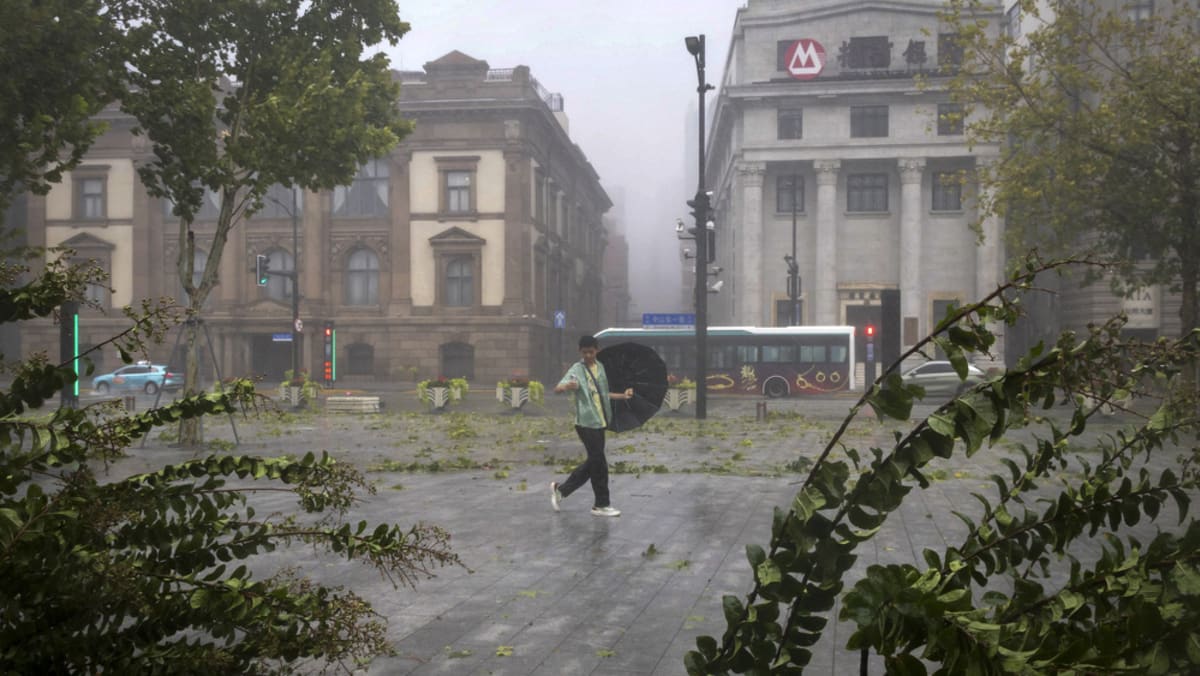 Shanghai hit by second typhoon days after historic storm Shanghai hit by second typhoon days after historic storm