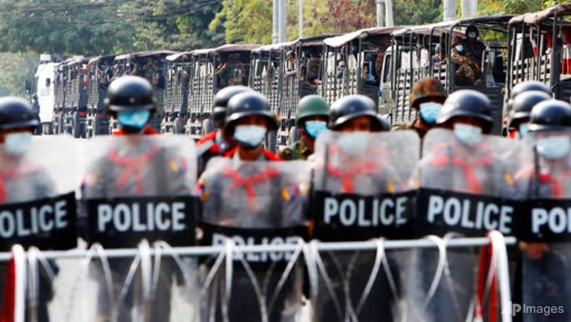 Myanmar's military taking away young men to crush uprising