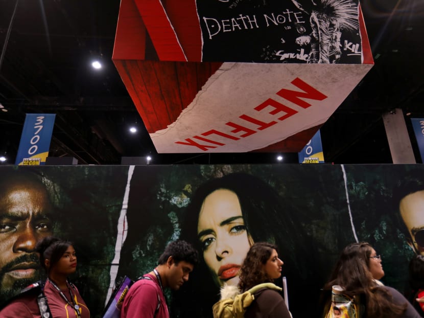 Attendees about to enter the Netflix booth at Comic-Con in San Diego last month. Actor Will Smith told an audience that Netflix appealed to actors because of its hands-off style and generous payments. Photo: Reuters