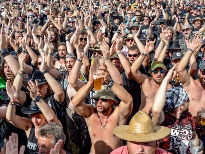 Elderly men sneak out of German nursing home to rock out at world's biggest metal festival Elderly men sneak out of German nursing home to rock out at world's biggest metal festival