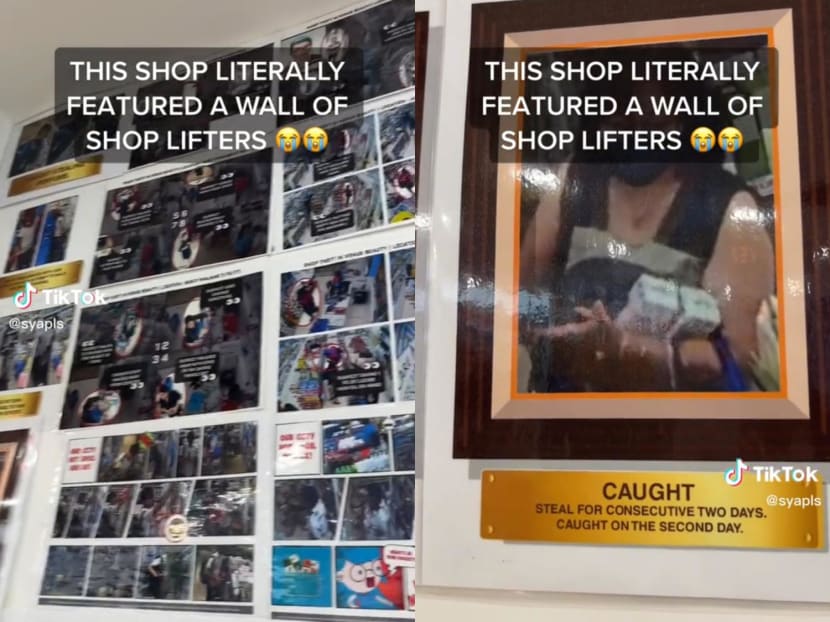 A video by TikToker "syapls" revealed a wall covered in laminated photos of alleged shoplifters at a Venus Beauty outlet in Northpoint City.