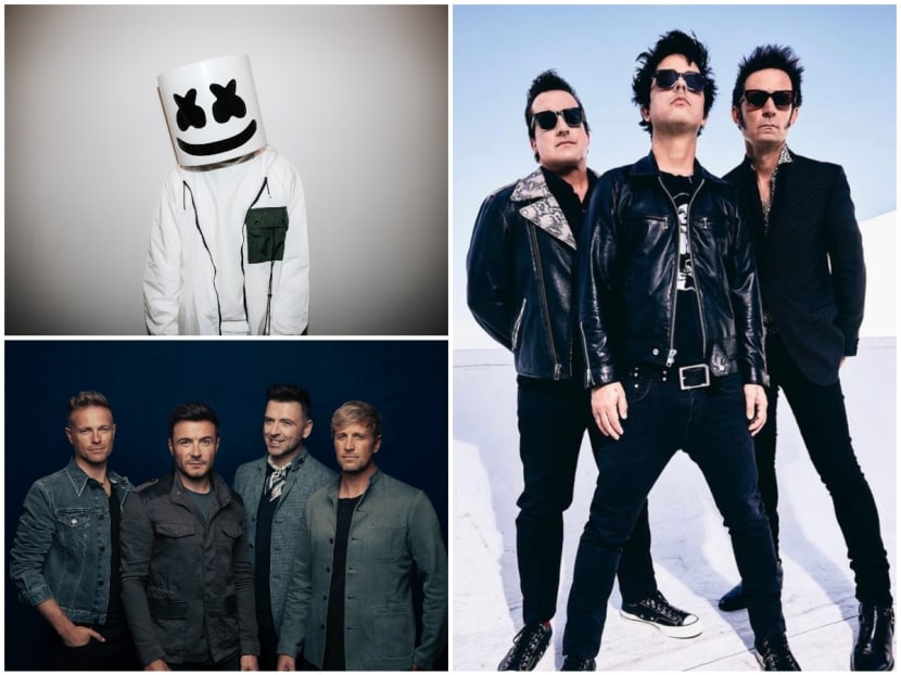 Green Day, Westlife and Marshmello to perform at Singapore F1 Grand Prix