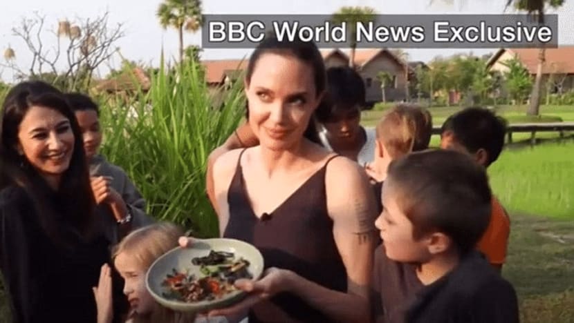 Angelina Jolie Feeds Her Kids Bugs in Cambodia