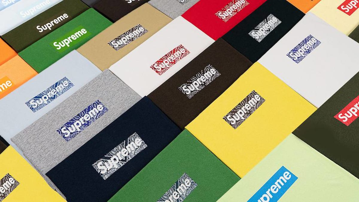 Supreme fans can own every box logo T-shirt ever made – for US$2