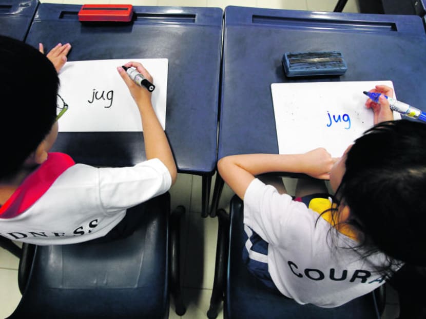 The study showed that 86 per cent of students in Singapore were worried about poor grades, compared to 66 per cent across all OECD countries. TODAY File Photo