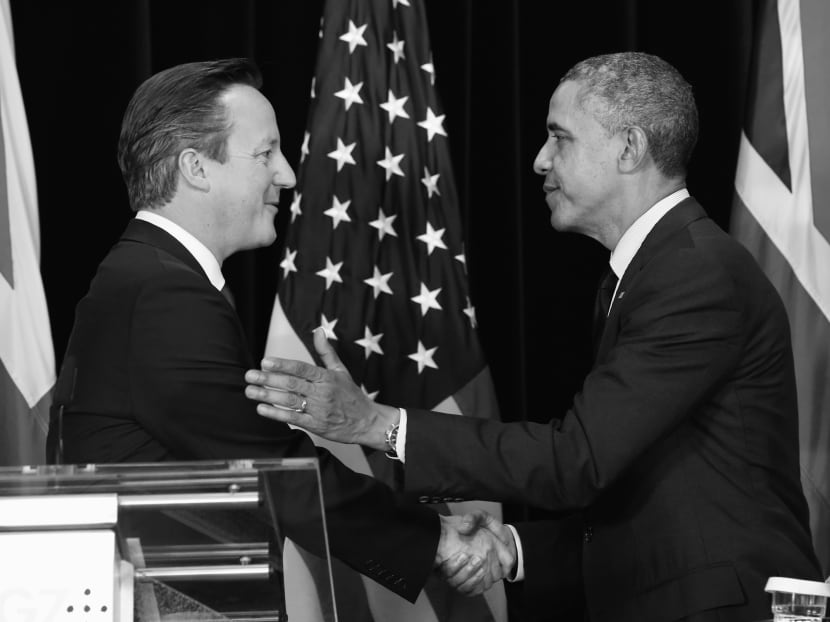 UK Prime Minister David Cameron (left) and US President Barack Obama at the G7 summit in Brussels last month. The best days of the Trans-Atlantic alliance seem to be behind it. Photo: Reuters