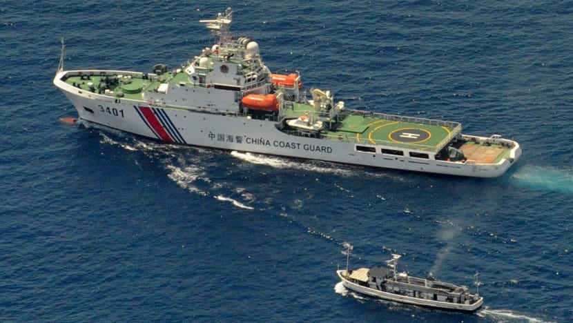 Philippines condemns Chinese coast guard's action in South China Sea Philippines condemns Chinese coast guard's action in South China Sea