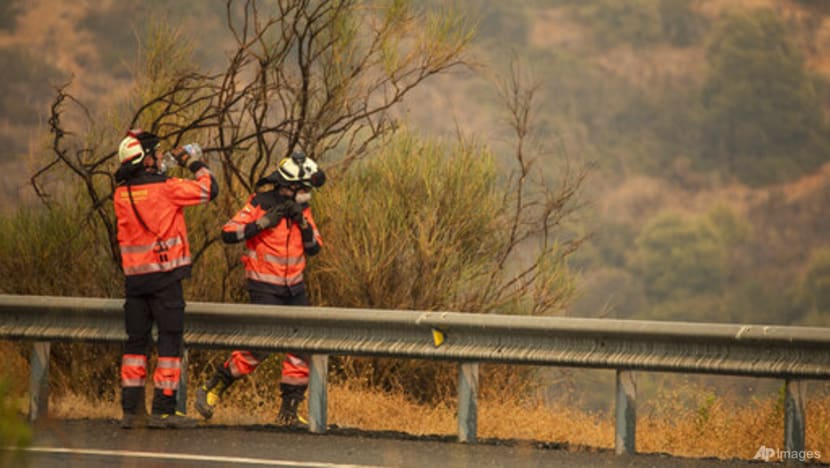 Strong wind complicates fighting wildfire in southeast Spain Strong wind complicates fighting wildfire in southeast Spain
