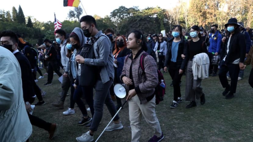 'Why is the road broken?' Visually impaired Hong Kongers disoriented by protests