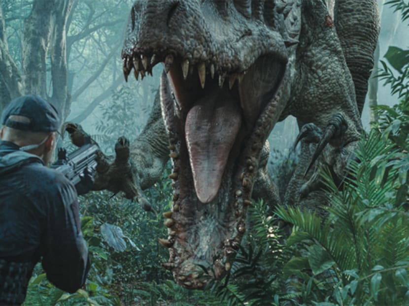 The Indominus rex readies her attack in Jurassic World. Photo: Universal