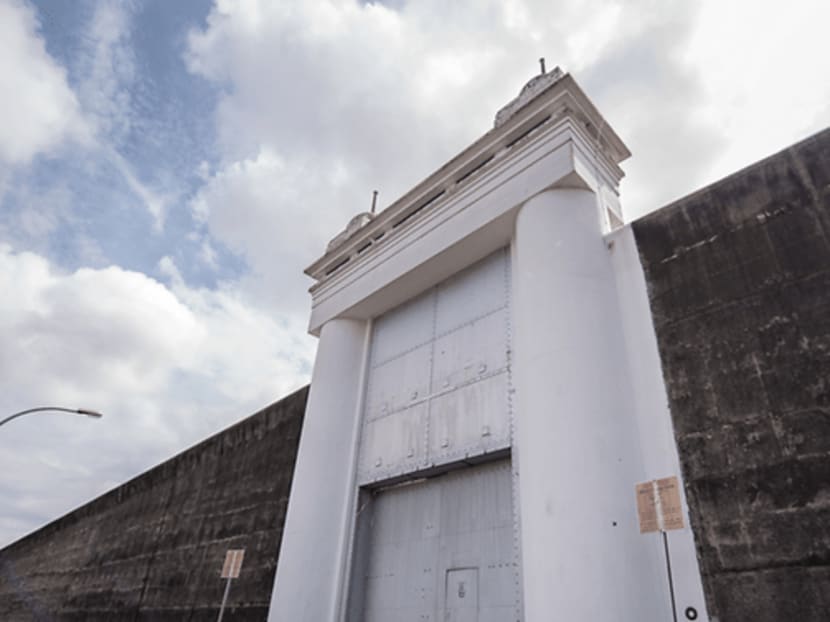 The entrance gate of Changi Prison. The entrance gate of Changi Prison.