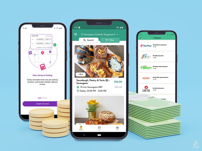 Buffet surplus food and free groceries: 9 money-saving apps in Singapore you should have on your phone