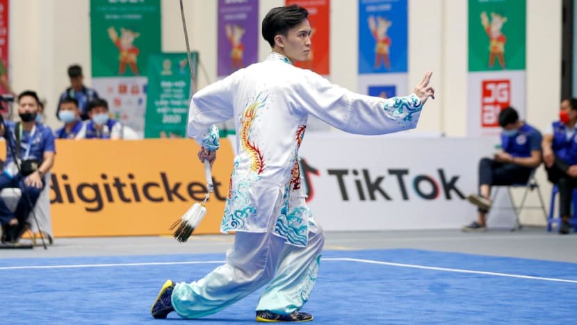 தென்கிழக்காசிய விளையாட்டுகளில் wushu போட்டியில் முதல் தங்கத்தை வென்ற சிங்கப்பூர் தென்கிழக்காசிய விளையாட்டுகளில் wushu போட்டியில் முதல் தங்கத்தை வென்ற சிங்கப்பூர்