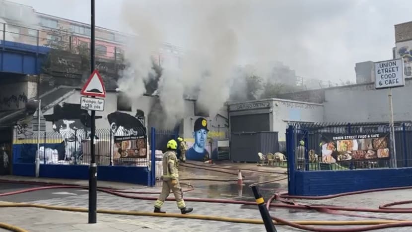 Large blaze in central London railway arch under control: Fire service Large blaze in central London railway arch under control: Fire service