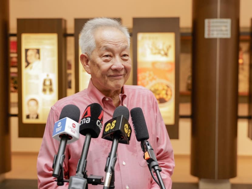 Mr Ng Kok Song speaking to the media on Aug 7, 2023. 