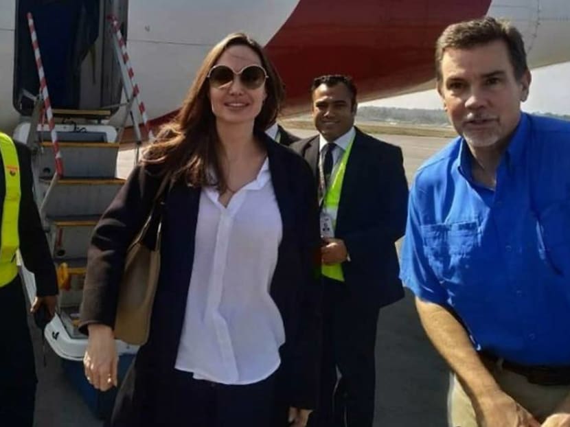 Angelina Jolie visits Rohingya camp in Bangladesh Angelina Jolie visits Rohingya camp in Bangladesh