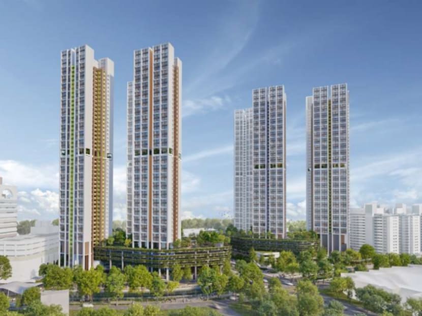 Artist’s impression of the pilot project at Rochor, in the Central Area. Located along Kelantan Road and Weld Road, 960 units of 3-room and 4-room flats will be offered for sale at the upcoming Nov 2021 BTO sales exercise.