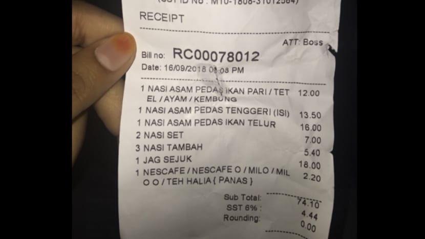 Air sirap RM18, pelanggan 'naik hantu'