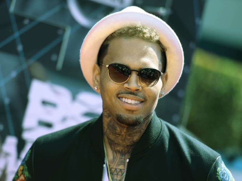 Chris Brown arrives at the BET Awards at the Microsoft Theatre in Los Angeles, on June 28, 2015. Photo: AP