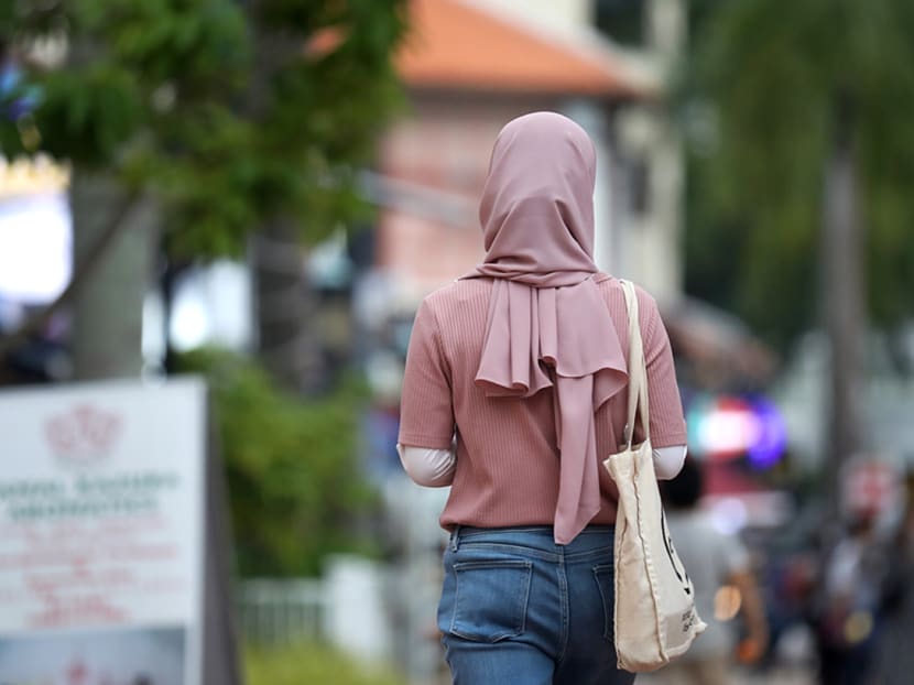 A woman wearing a tudung, seen on March 23, 2021.