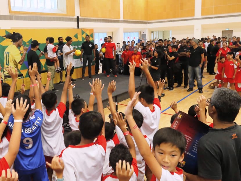 Ronaldinho attends meet-and-greet session at ITE College Central