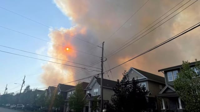 加拿大哈利法克斯发生野火 约1万8000居民被迫疏散