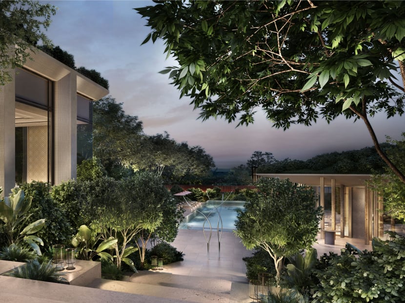 An artist's impression of part of the upcoming Raffles Sentosa Resort & Spa, set to open in 2022, which is being dubbed "one of the most exclusive resorts in Asia".