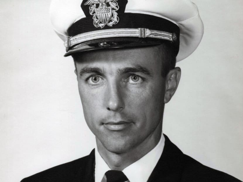This undated photo provided by the U.S. Navy shows Lt. Commander Frederick P. Crosby in his official Navy portrait. Daughter Deborah Crosby has worked for more than half a century on getting her father's remains recovered from Vietnam after his Navy plane was shot down there in 1965. Photo: AP