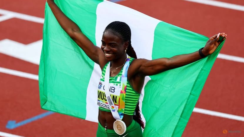 Nigeria's Amusan wins 100 metres hurdles gold