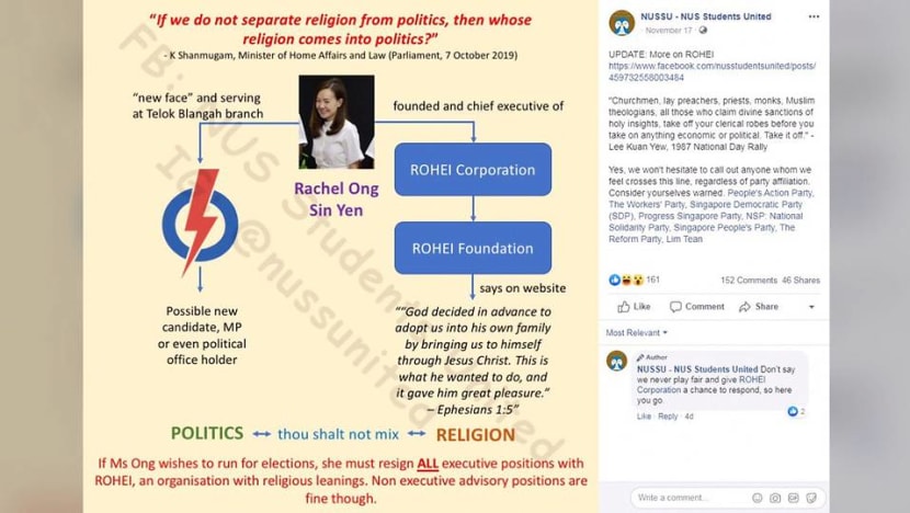 Facebook post on separating religion and politics 'misleadingly quoted' Shanmugam, says minister's press secretary Facebook post on separating religion and politics 'misleadingly quoted' Shanmugam, says minister's press secretary