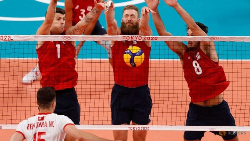 Olympics-Volleyball-Canada subdue Iran in straight sets, US and Argentina win
