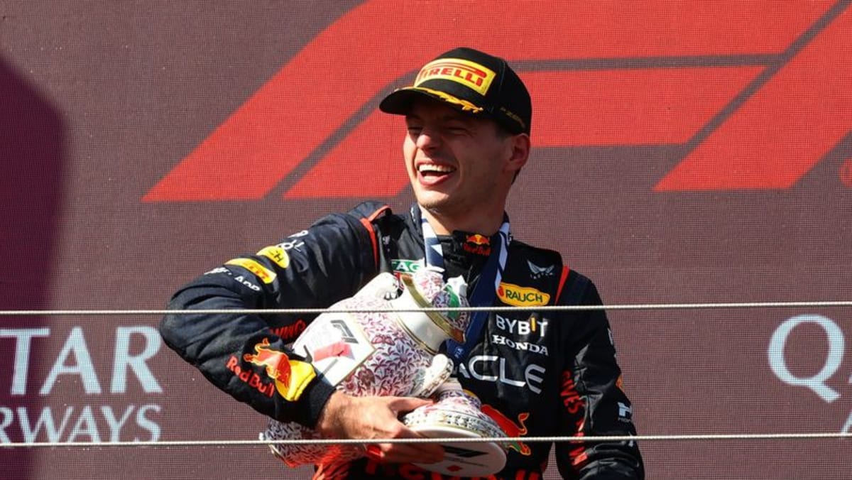 Verstappen’s trophy smashed after Red Bull break F1 record