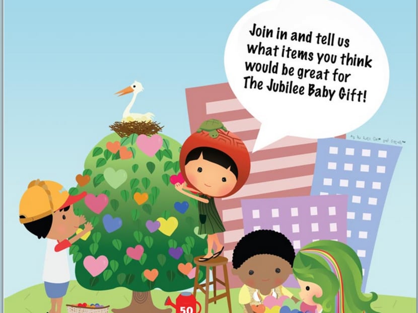 A screencap from the Jubilee Baby Gift site.