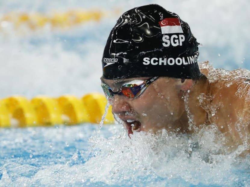 Schooling's time of 2:00.23 was shy of his national record of 1:59.99 which he set during the 15th FINA World Championships in 2013.