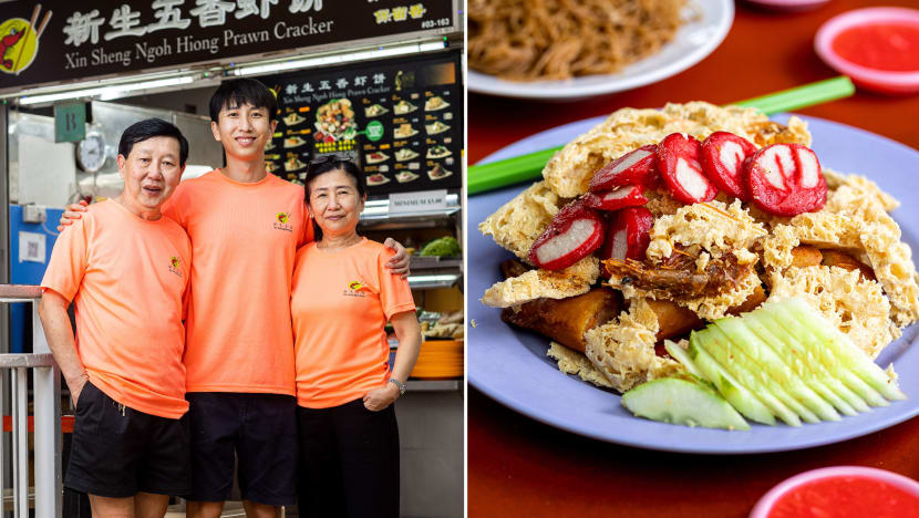 Xin Sheng Ngoh Hiang Prawn Cracker’s 3rd-Gen Hawker Worked 20 Hours A Day To Learn How To Run Family’s Popular Stall