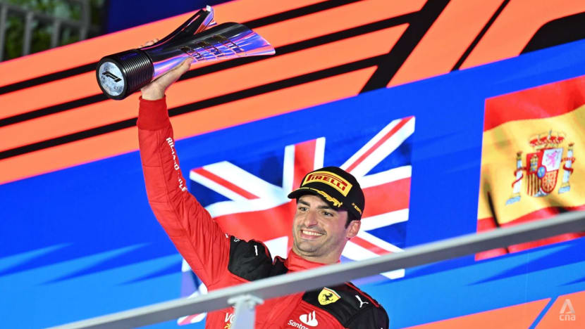 Ferrari's Carlos Sainz wins F1 Singapore Grand Prix to end Red Bull's run