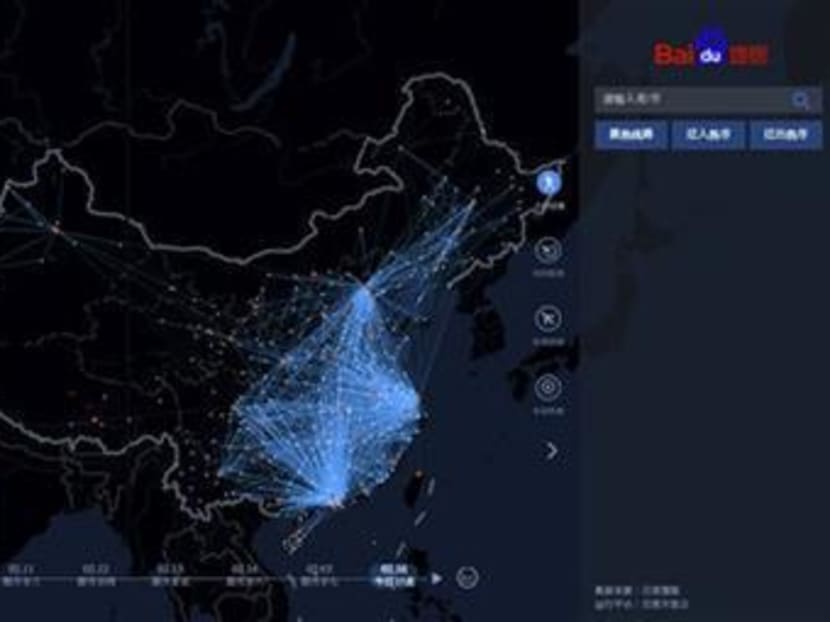 ‘Heat map’ captures massive Chinese New Year migration