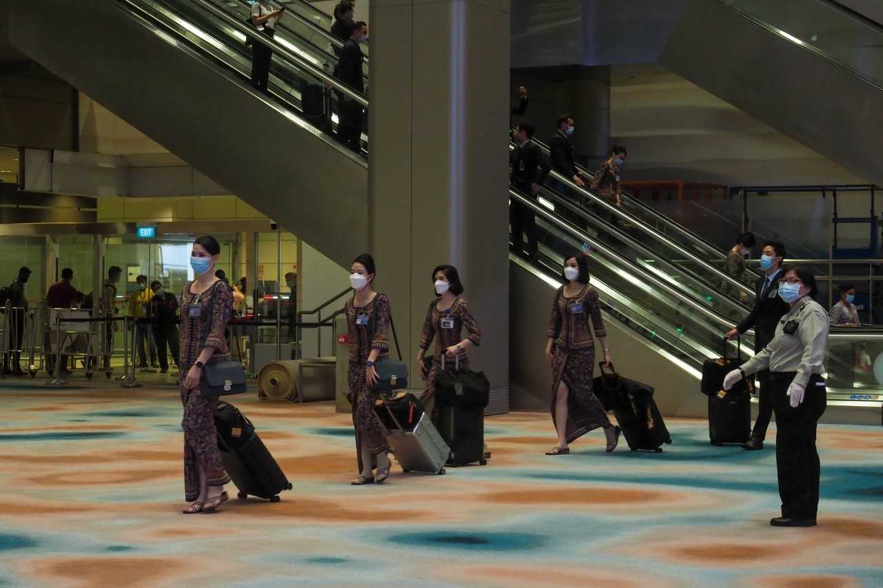 A scene from Changi Airport Terminal 2 arrival hall photographed on June 10, 2022.
