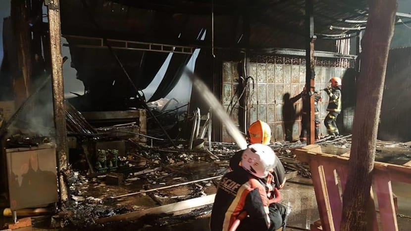 Residents evacuated as fire engulfs furniture shop at Upper East Coast Road Residents evacuated as fire engulfs furniture shop at Upper East Coast Road