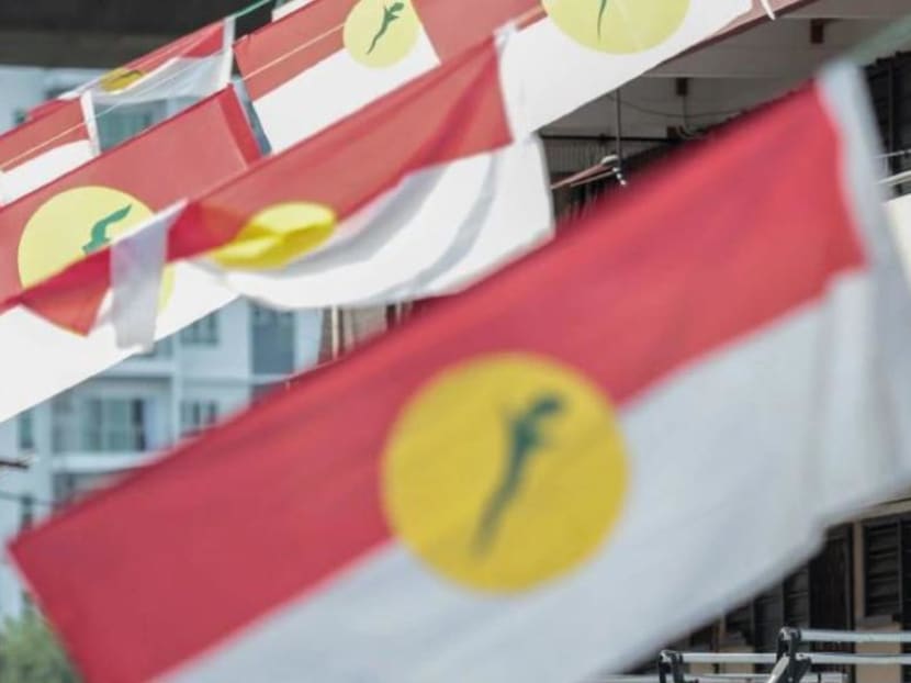 United Malays National Organisation (Umno) party flags flutter in Kuala Lumpur.  Analysts and some party members say warlords have been part of the Malay party for decades.