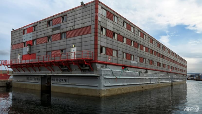 UK leases barge to house 500 asylum seekers UK leases barge to house 500 asylum seekers
