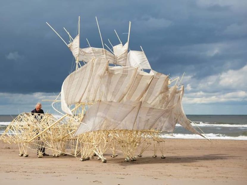 These mesmerising 'wind walkers' are camping out at ArtScience Museum These mesmerising 'wind walkers' are camping out at ArtScience Museum