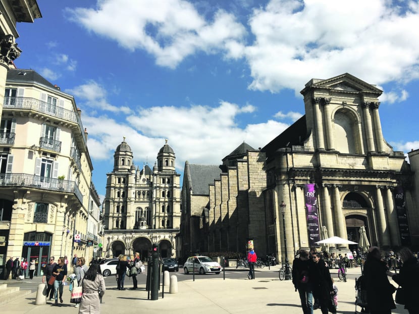 It takes about three hours by train to get from Paris to Dijon. Once there, you can download and use the Owl’s Trail app (S$4.48), which leads you on a walking tour. Photo: May Seah