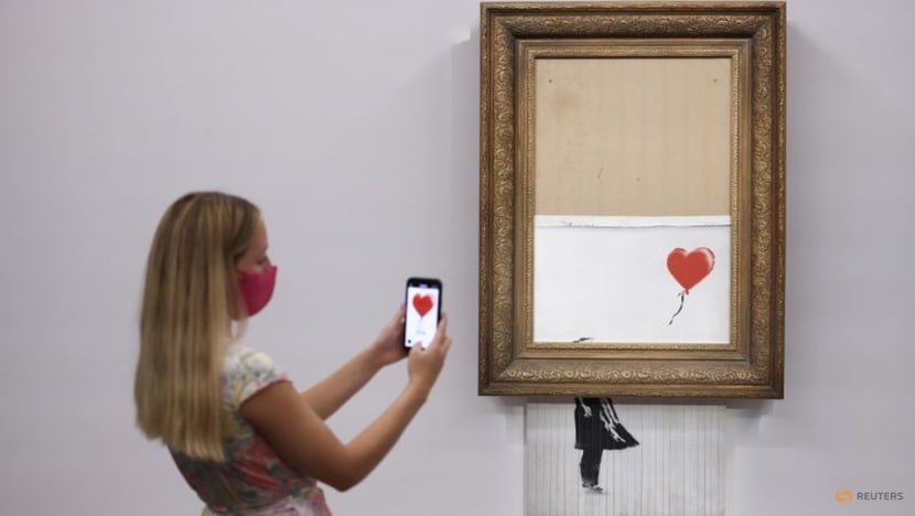 Three years on, shredded Banksy artwork returns to auction Three years on, shredded Banksy artwork returns to auction