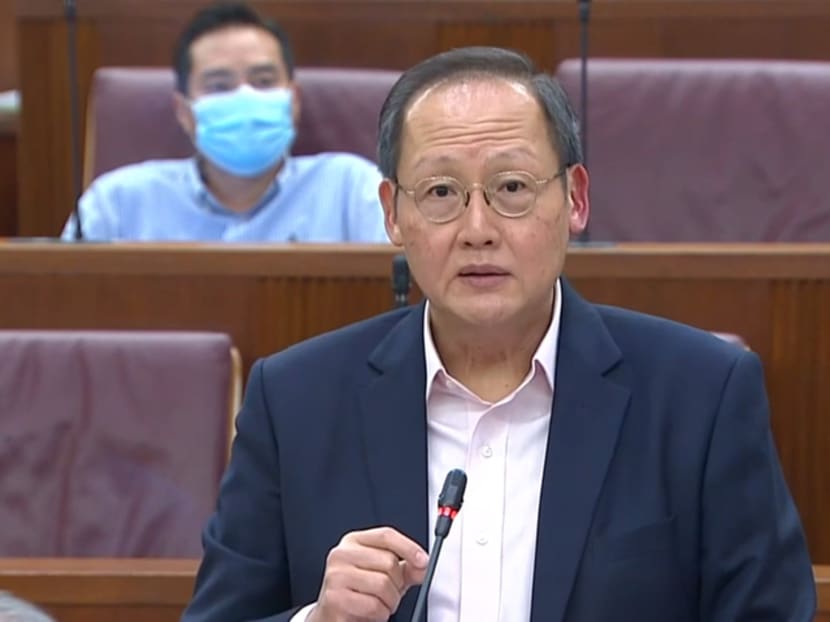 Manpower Minister Tan See Leng in Parliament on Sept 14, 2021. Manpower Minister Tan See Leng in Parliament on Sept 14, 2021.